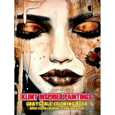 Klimt Inspired Paintings - Grayscale Coloring Book by Nori Art Coloring