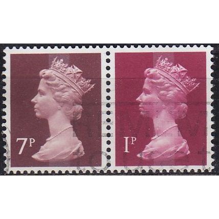 ENGLAND GREAT BRITAIN [Zdr] W053 ( O/used ) Machin se-tenant