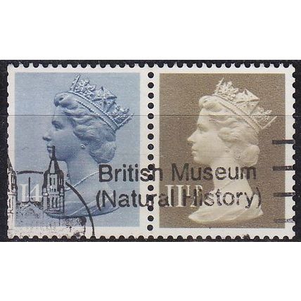 ENGLAND GREAT BRITAIN [Zdr] W075 ( O/used ) Machin se-tenant