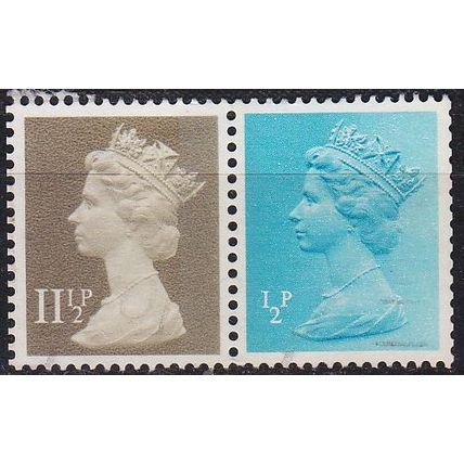 ENGLAND GREAT BRITAIN [Zdr] W076 ( O/used ) Machin se-tenant