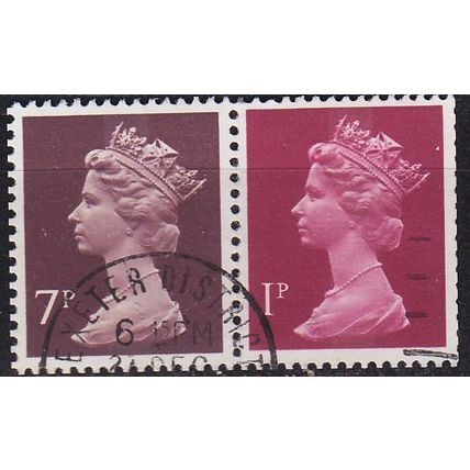 ENGLAND GREAT BRITAIN [Zdr] W053 ( O/used ) [01] Machin se-tenant