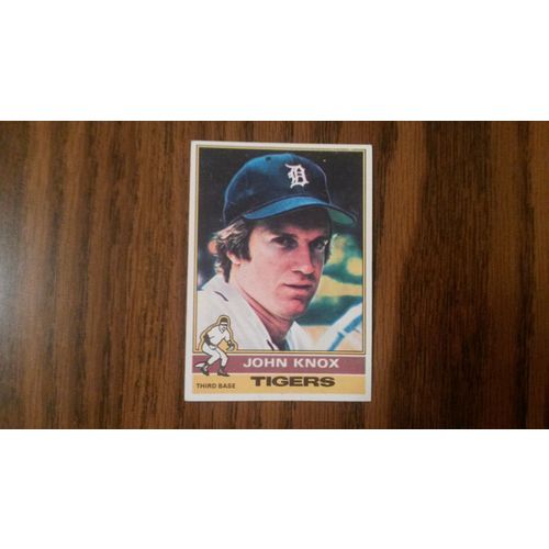 1976 Topps Card # 218 John Knox Good (2) Detroit Tigers