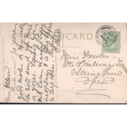 Antique PC 1907 - Health & Prosperity Greetings Card