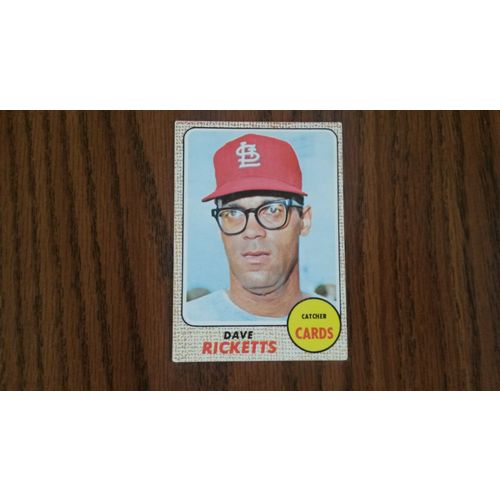 1968 Topps Card # 046 Dave Ricketts Good (2) St Louis Cardinals