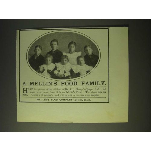1900 Mellin's Food Ad - A Mellin's Food Family