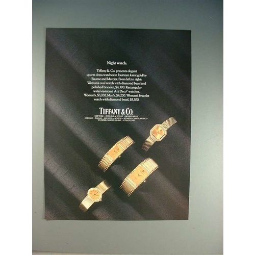 1985 Tiffany & Co. Baume & Mercier Watch Ad!