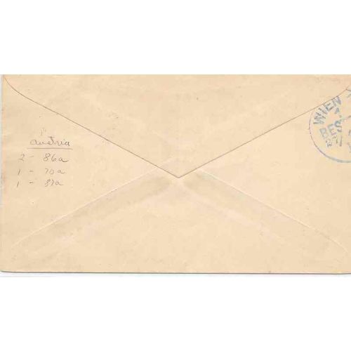 Austria Combo #70a, 86a x 2, #87a 1905 Koster to Vienna on Guadamala Sta.