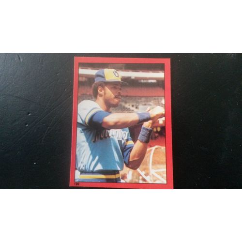 1982 Topps Stickers Card # 199 Cecil Cooper Excellent (5) Milwaukee Brewers