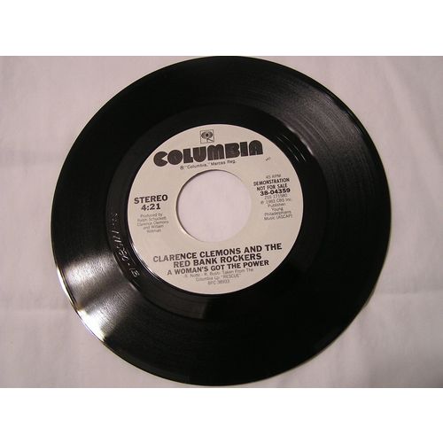 Clarence Clemons and the Red Bank Rockers Promo 45-A WOMAN'S GOT THE POWER
