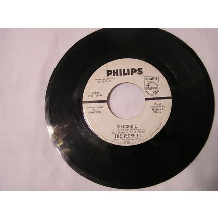 The Secrets Promo 45-HERE HE COMES NOW!/DONNIE