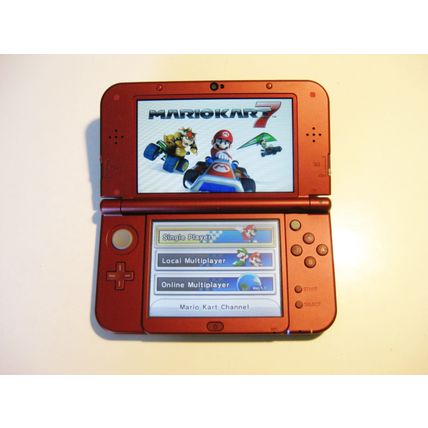 Red Nintendo New 3ds XL w Mario Kart & More!