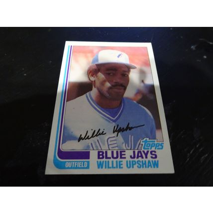 1982 Topps Card # 196 Willie Upshaw Excellent-Mint (6) Toronto Blue Jays
