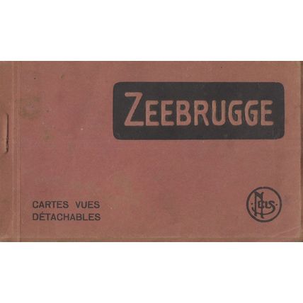 Zeebrugge Antique Ship Boats Belgium Old Postcard Book