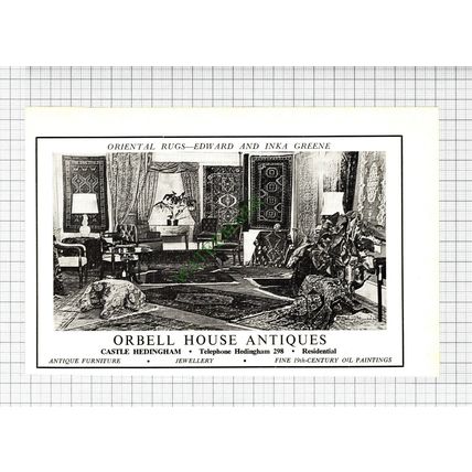 Orbell House Antiques Castle Hedingham Small Advert - 1972 Cutting