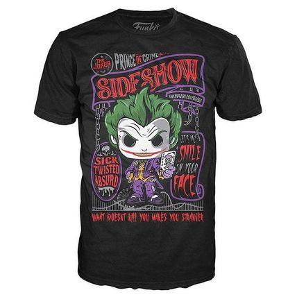 T-Shirt - Pop! Tees: The Joker (2017) *Black / Short Sleeve / Size: Small / NWT*