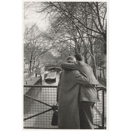 Rene Jacques Love at St Martin Canal Paris France in 1930s Postcard