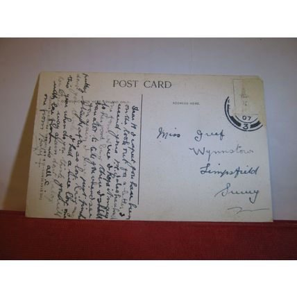 SNOWBALLING used antique postcard by G.D. & D. 1907 pm #