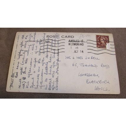 1950s Real Photo Postcard - Youth Hostel, Hawkshead - Cumbria / Lake District