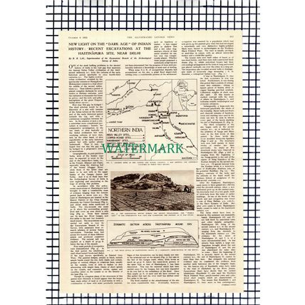 XX867) Hastinapura Site Delhi India - 1952 Article