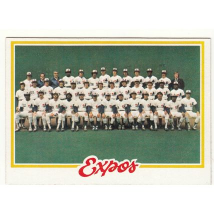 1978 Topps Montreal Expos team set 27 cards – Dawson All Star Rookie