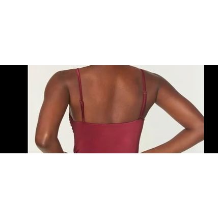 Andie Swim The Longline Tank Top Rogue Pink Eco Nylon Size Small
