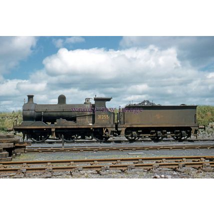 pu3344 - Steam Engine No.31255 at Ashford Shed in Kent - print 6x4