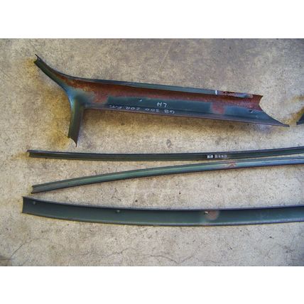 1968 CHRYSLER 300 2D FAST TOP FRONT WINDOW A PILLAR INTERIOR TRIM OEM 5 PCS