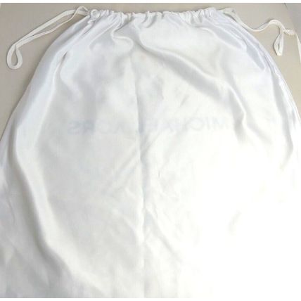 Michael Kors Shoes Dust Cover Bag Womens White Satin Drawstring 18 in X 18 in
