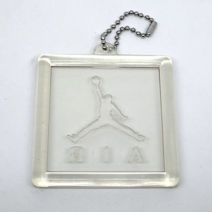 Nike Air Jordan Jumpman Hang Tag Keychain - 2.5" Clear Plastic