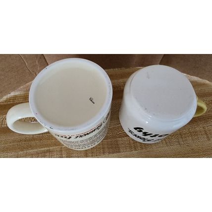 2 Vintage Seminole Feed Coffee Mugs Dorothy and Mission Statement