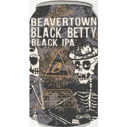 BEER MAT - BEAVERTOWN BREWERY - BLACK BETTY BLACK IPA - (Cat No 023) - (2015)