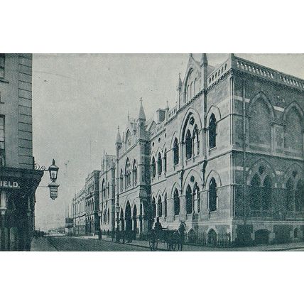 Exeter Albert Memorial Museum / Clarence Hotel 1900 Antique Print Picture