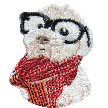 Iron On Patch Cartoon Dog Sew Badge Embroidered Patches Badges 7cm x 5cm P501