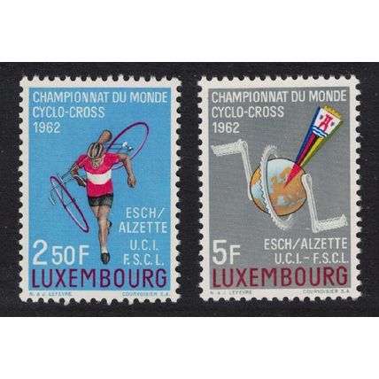 Luxembourg Cross-country Cycling Championships 2v 1962 MNH SG#705-706