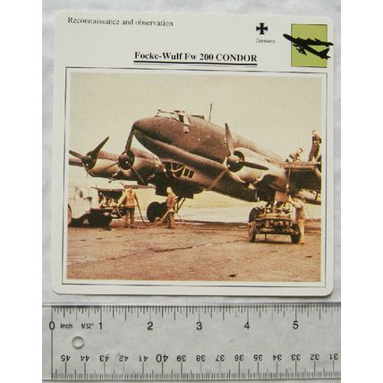 Fw 200 Condor - Germany - Reconnaissance & Observation - Collectors Club Card