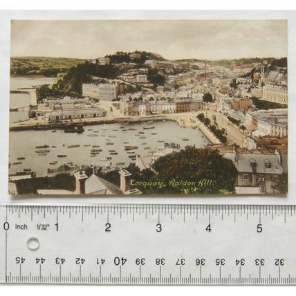 vintage postcard Torquay, Waldon Hill