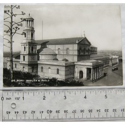old postcard Rome, Basilica S. Paolo