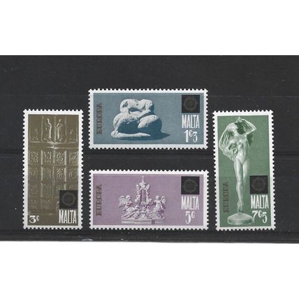 Malta.1974 Europa.Prehistoric Sculpture set of 4.Mounted Mint.May25