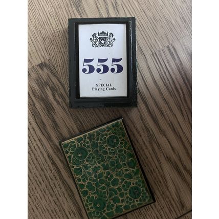 RARE VINTAGE Santosh Colour full deck + 1 JOKER Playing Cards in Lacquer Box