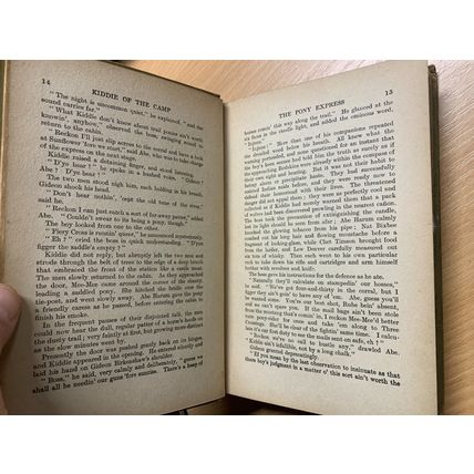1919 ROBERT LEIGHTON "KIDDIE OF THE CAMP" PRAIRIE WESTERN FICTION BOOK (P4)