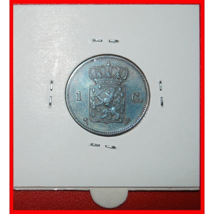Ⰶ UNCOMMON (1860-1877): NETHERLANDS ★ 1 CENT 1876! HOLDER! ★LOW START★NO RESERVE