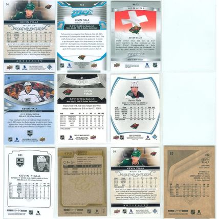 Kevin Fiala 10x incl Inserts, SP Blue, Turq