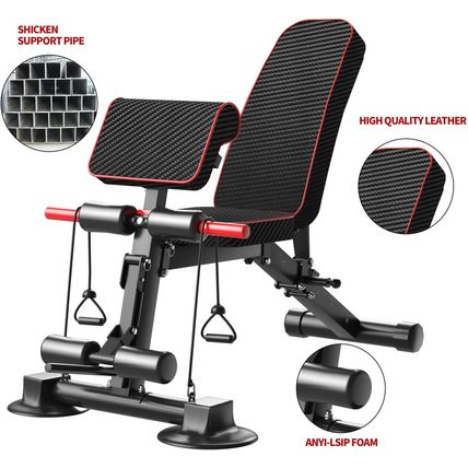 Adjustable Weight Bench - Utility Workout Benches for Exercise, Free Installatio