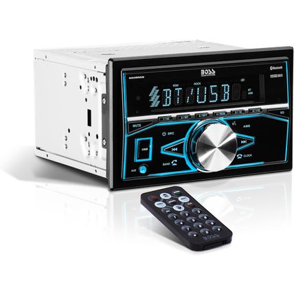 BOSS Audio Systems 820BRGB Car Stereo - Double Din, Bluetooth, No CD DVD Player,