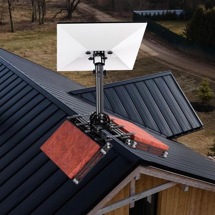 Starlink Gen 3 Roof Ridgeline Mount, Adjustable Tilt 160 Degree and Square Shelf