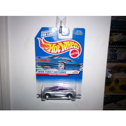 1998 HOT WHEELS FIRST EDITION CHRYSLER THUNDERBOLT SILVER #671
