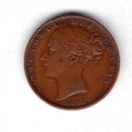 Great Britain. Victoria. Farthing 1853. dy15074