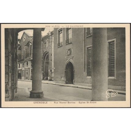 Eglise Saint-André, Rue Hector-Berlioz, Grenoble, c.1930 - Girard CPA