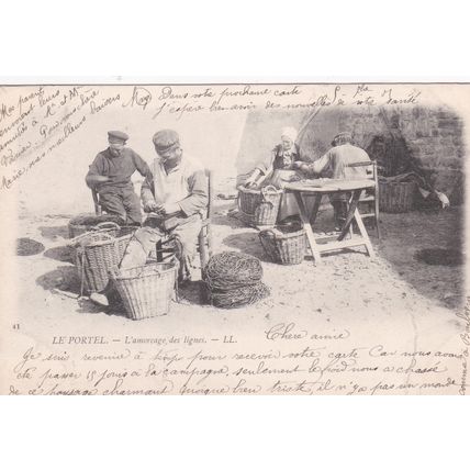 EC924 LE PORTEL -L'AMORAGE DES LIGNES . LL PRINTED POSTCARD