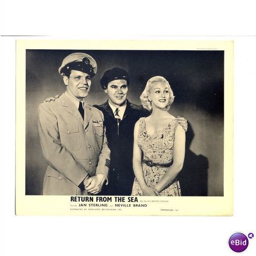 RETURN FROM THE SEA Jan Sterling, Neville Brand 1954 F-O-H Stills Set (8)